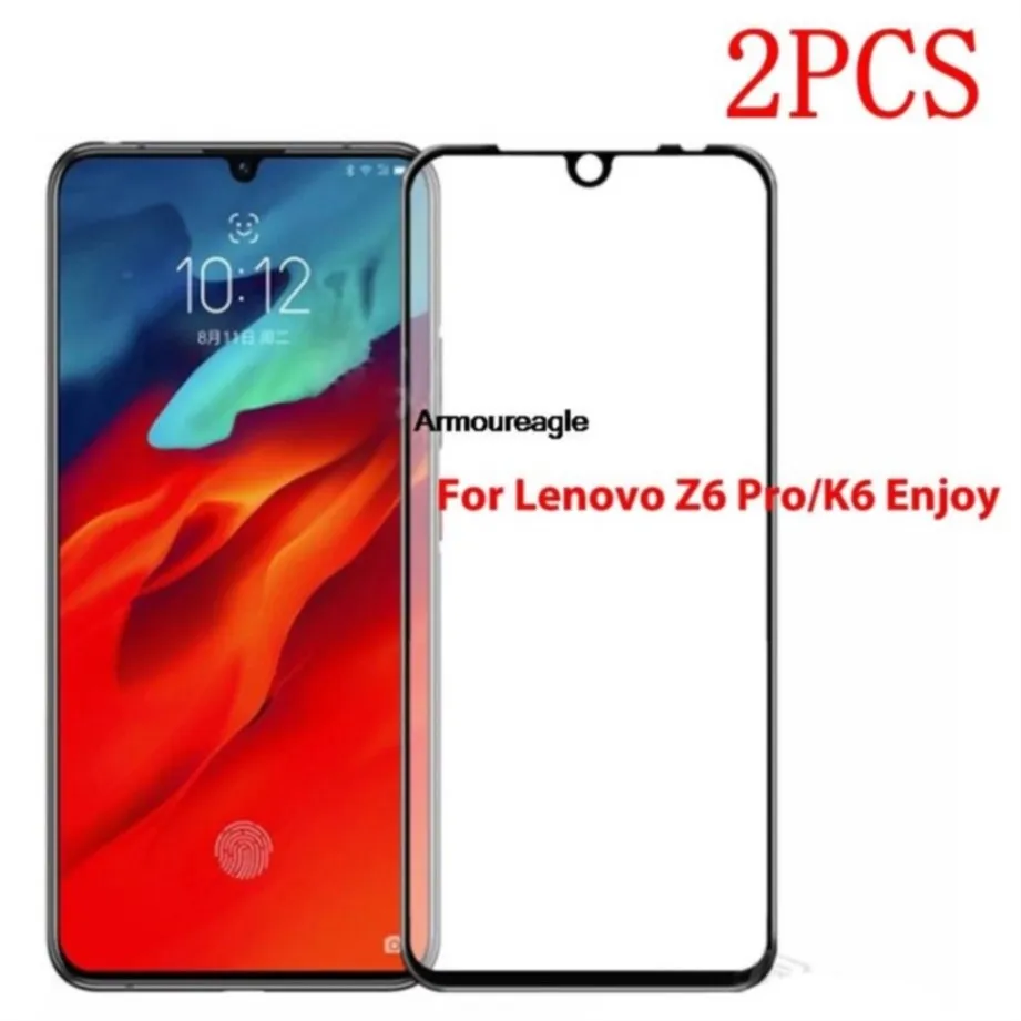 Закаленное стекло с полным покрытием для lenovo z6 pro l78051, защитная пленка для экрана lenovo z6pro, стеклянный экран, 2 шт.