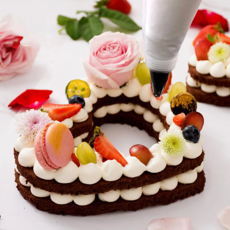 

Stainless Steel Cake Decorating Mouth 6 Head Mouth Converter 8PC Set Biscuit Cookie Decorating Kitchen Baking Tool Accessories