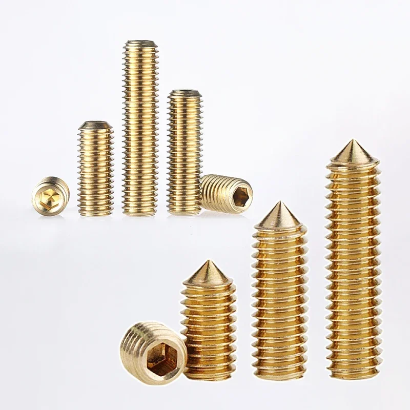 260 шт. набор латунных шестигранных винтов без головки M3 M4 M5 M6 3 ~ 10 мм с