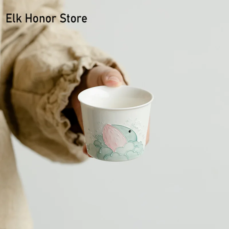 100 мл ручная роспись Маленький мастер Кита чашка ручной работы ворс резной