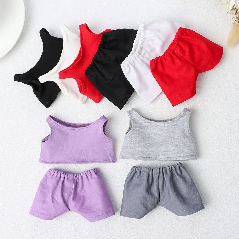 

Dolls Clothes Accessories For 1/12BJD Dolls For 20cm Dolls Doll Tops Doll Clothes Suit 20cm Dolls Shorts Handmade Vest