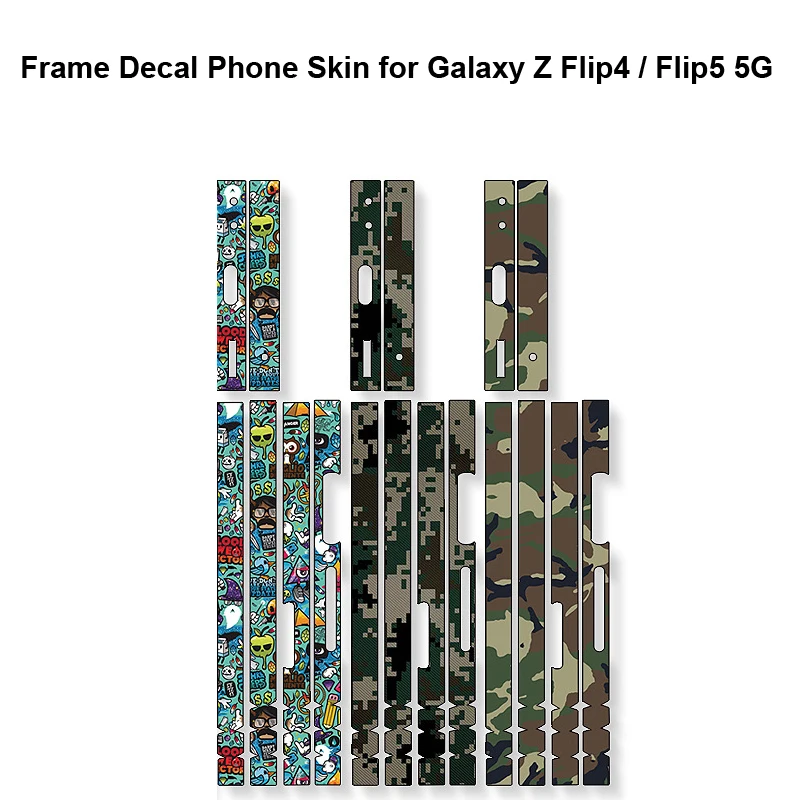 

3M Material Colorful Anti-Scratch Phone Sides Sticker Frame Film For SAMSUNG Z Flip4 5G Matte Edge Skin For Galaxy Z Flip 5 5G
