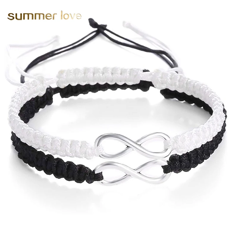 2 шт., плетеные браслеты на удачу, 8 цветов