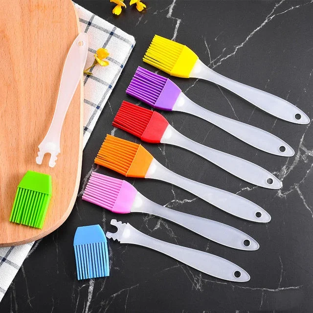 

Detachable Food Grade Silicone Brush BBQ Grill Pastry Cookie Kitchen Tool Scrape Cream Heat-Resistant Utensils Baking Accessorie