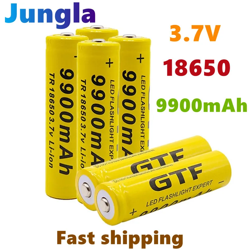 

1PC 18650 Battery Rechargeable Battery 3.7V 18650 9900mAh Capacity Li-ion Rechargeable Battery For Flashlight Torch Battery
