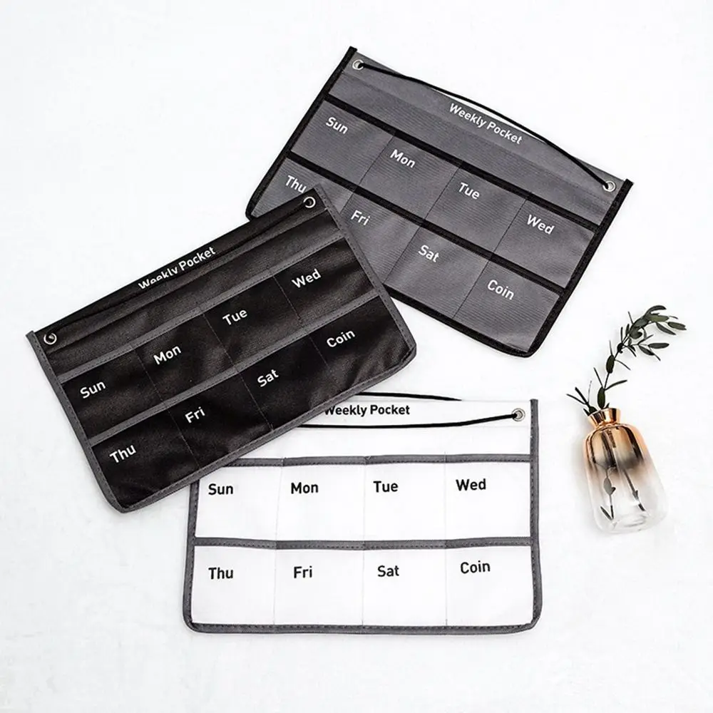 

Attractive Durable Wall Mounted Multi-color Hanging Numbered Storage Bag Calendar Bag With Pockets Chart Holder