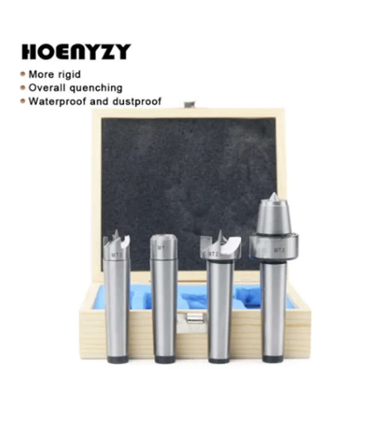 

4 Buah MT1/MT2 Alat Putar Bubut Kayu Memacu Set Live Center Lancip untuk Pekerjaan Kayu Bosan Mesin Giling Tailstock