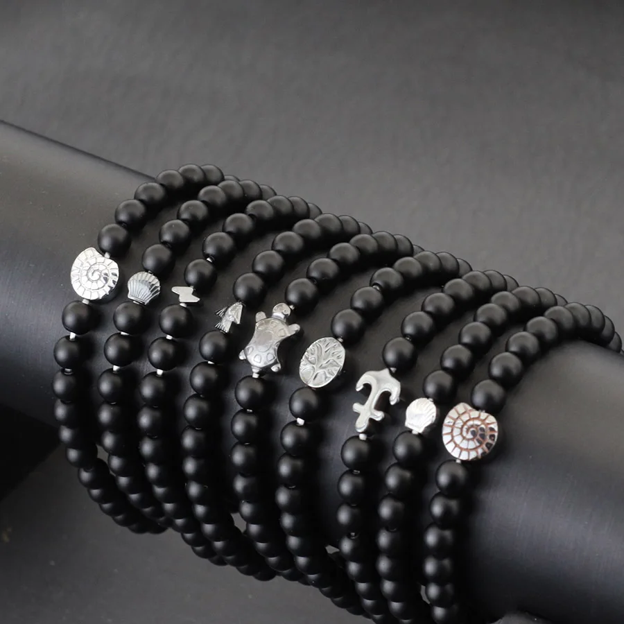 Браслет-цепочка из гематита