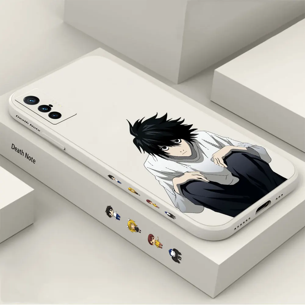 

D-Death Note L Phone Case For VIVO X90 X80 X70 X60 X50 X30 X27 X23 X21S X21I X70T X60T X51 X21IA Pro Plus 4G 5G Cases Cover Capa