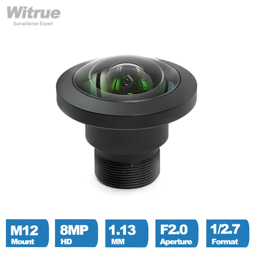 

Witrue HD 4K 8 мегапикселей рыбий глаз объектив CCTV 1,13 мм