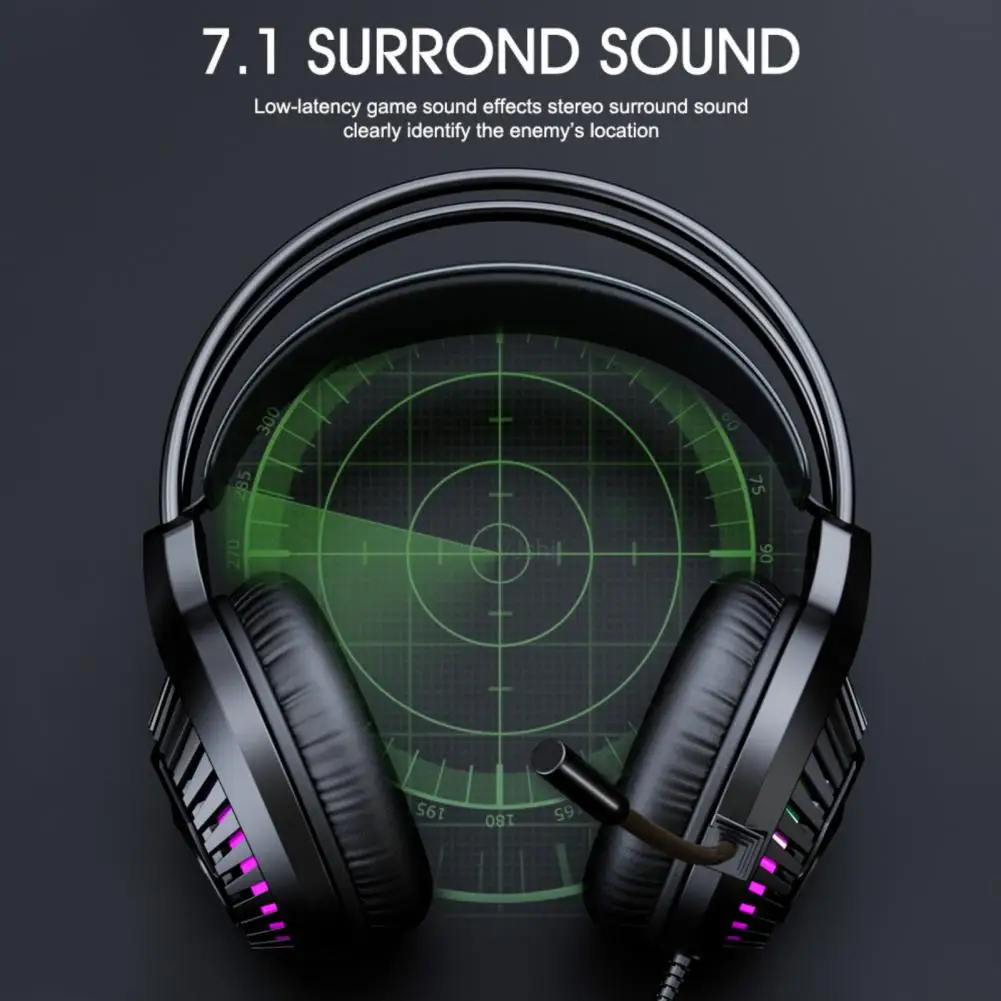

Wired Earpiece Fashionable Sensitive Three Color Breathing Light 3.5mm Lossless Gaming Earpiece for Computer