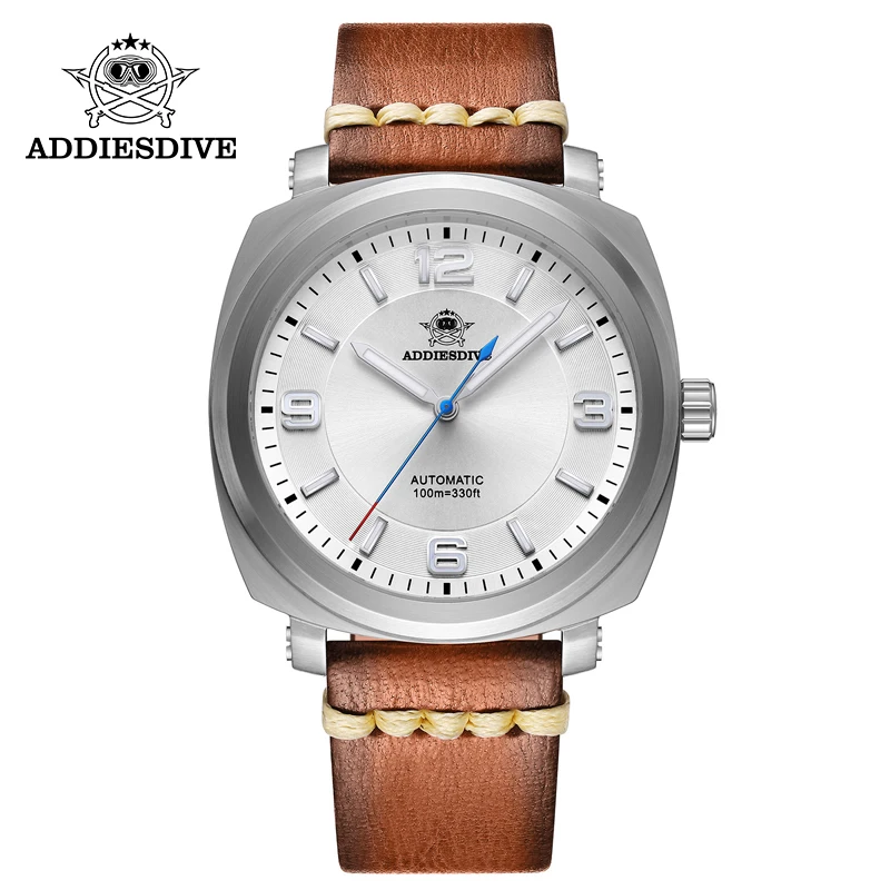 

ADDIESDIVE Luxury Men Watch 10Bar Diver Mechanical Watch NH35A BGW9 Luminous Sapphire Glass Stainless Steel Automatic Watch