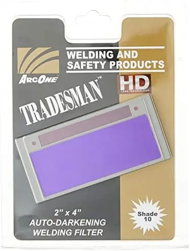 

Tradesman Horizontal Auto-Darkening Filter for Welding Helmets, 2 x 4.25 x 0.2"