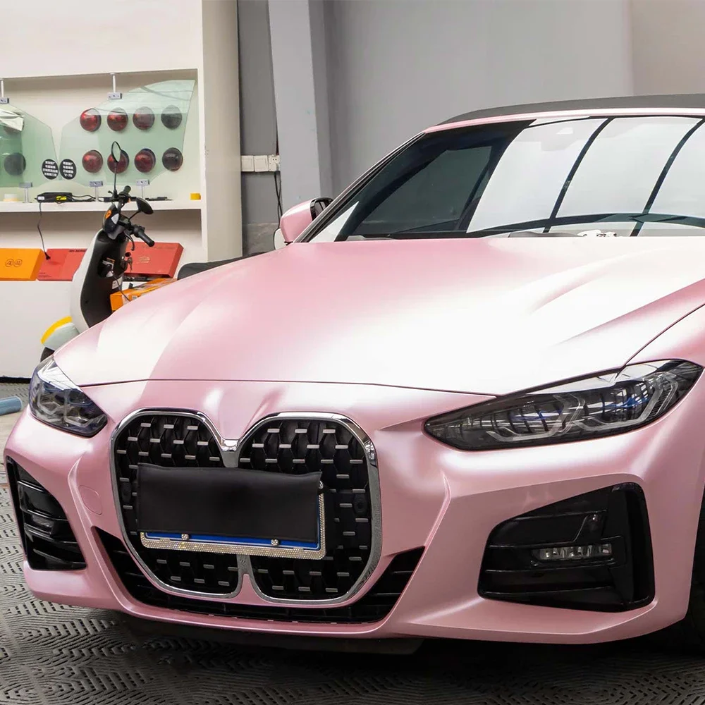 Высококачественная розовая сакура для кузова автомобиля ПЭТ-пленки виниловая
