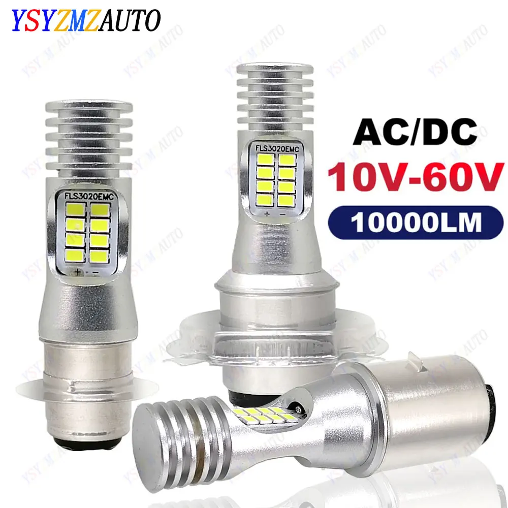 

1 шт. 10000Lm H4 LED Moto H6 BA20D LED P15D Светодиодные лампы для мотоциклетных фар EMC Белый 6000K Hi Lo Лампа постоянного тока переменного тока 12 В 24 В