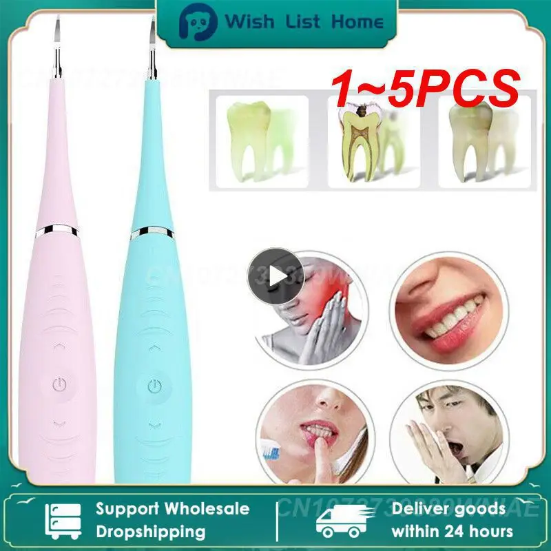 

1~5PCS Electric Ultrasonic Sonic Scaler Tooth Calculus Remover Cleaner Tooth Stains Tartar Tool Whiten Teeth Tartar Remove