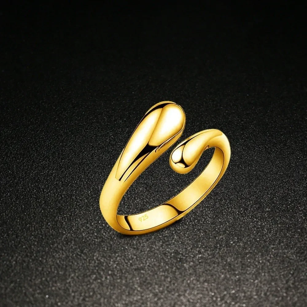 Серьги-капли серебристого цвета 4 шт