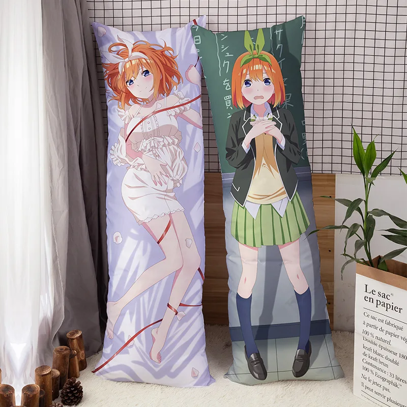 

Аниме The quintessence Quintuplets Nakano Yotsuba Dakimakura обнимающая подушка для тела Чехол Otaku наволочка для всего тела постельное белье подарок