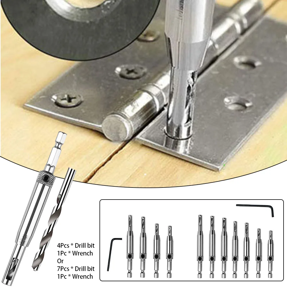

Self Centering Carpenter Home Hardware Drill Bit Set Professional For Woodworking Window Steel Replacement Wrench Metal Drilling
