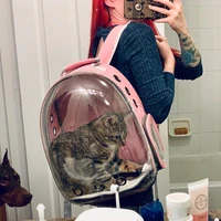 cat carrier bag breathable large capacity pet carrier cat backpack travel space capsule cage pet transport bag carrying for cats