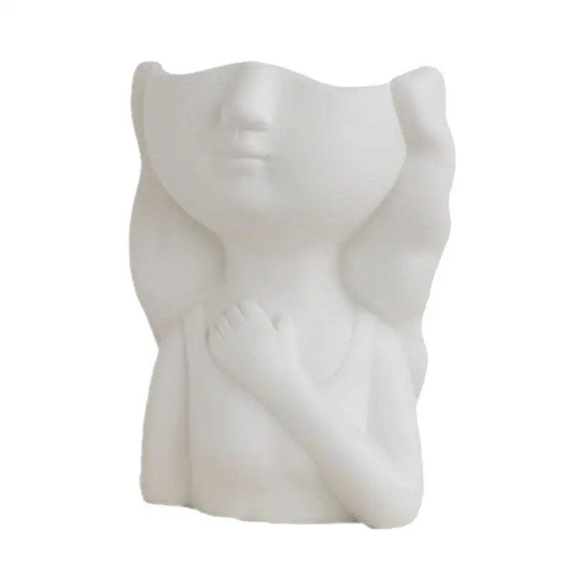 

Face Vases For Flowers Ceramic Body Face Vase Small White Vase Unique Modern Flower Vases For Decor Table Decorations For Living