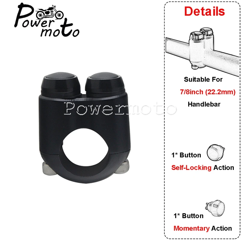 

Универсальный мотоциклетный руль для Harley Dyna Sport Street Road, 22/25 мм, 2 кнопки управления, сигнал поворота, противотуманная фара, аналогичный переключатель