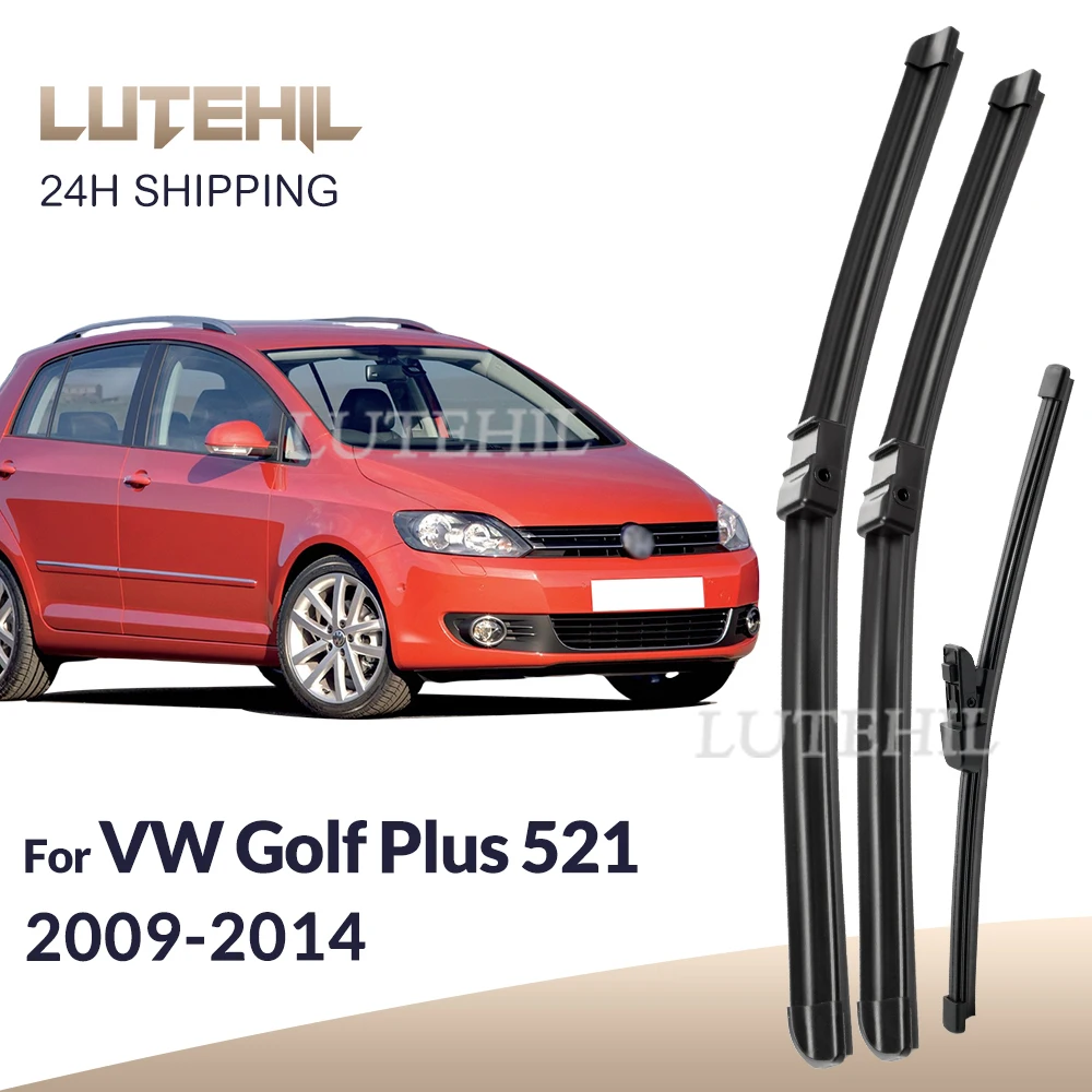 

Щетки стеклоочистителя передние и задние для VW Golf Plus 521, 2009, 2010, 2011, 2012, 2013, 2014, лобовое стекло, переднее стекло, 28 + 28 + 14 дюймов