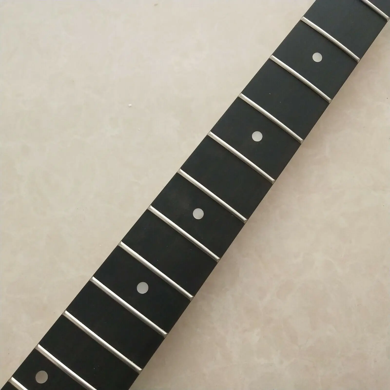 Maple Guitar neck 22 Fret 25.5inch Gloss Neck Dots Inlay ebony Fretboard parts enlarge