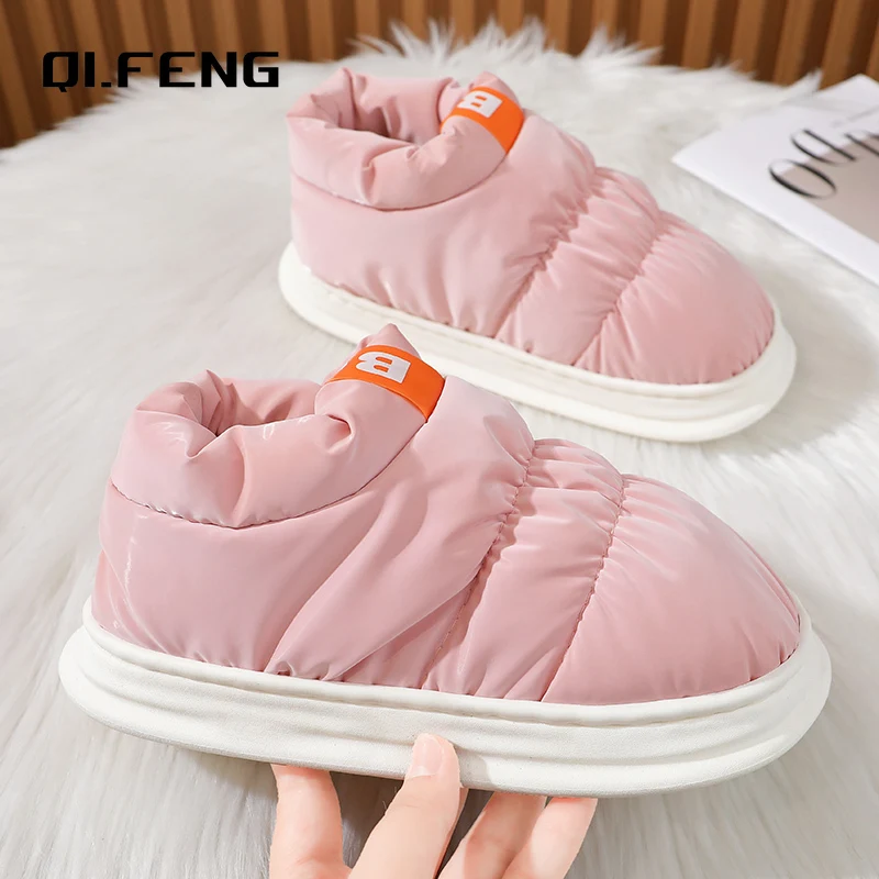 Новинка зимние домашние Повседневные Плюшевые туфли для пар легкие удобные