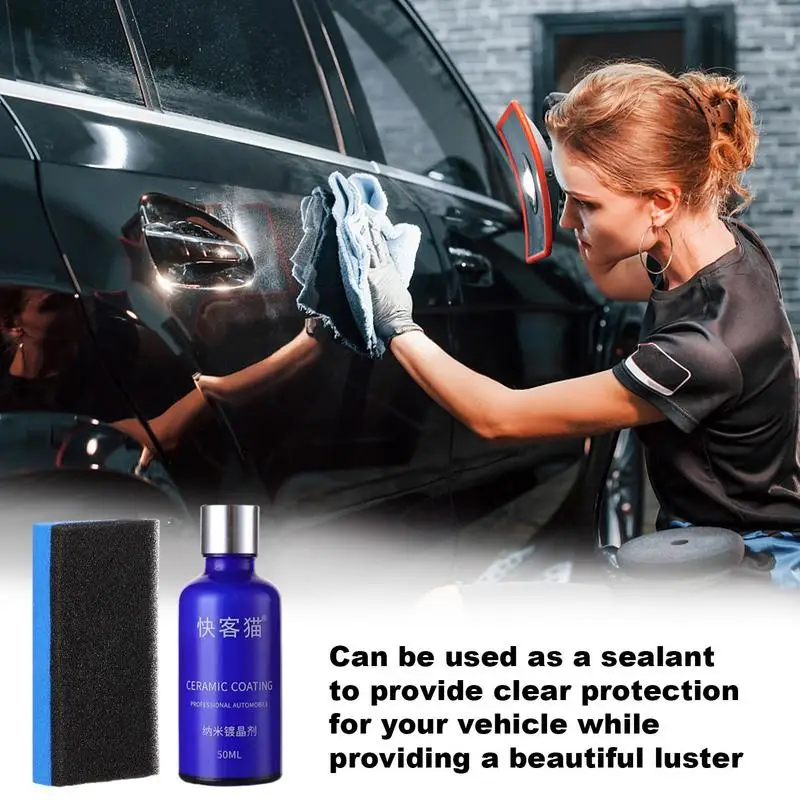 

Car Coating Spray 50ml Safety Auto Coating Agent Multifunctional Effective Easy Use Coating Liquid For Seat Wheel Window Bumper