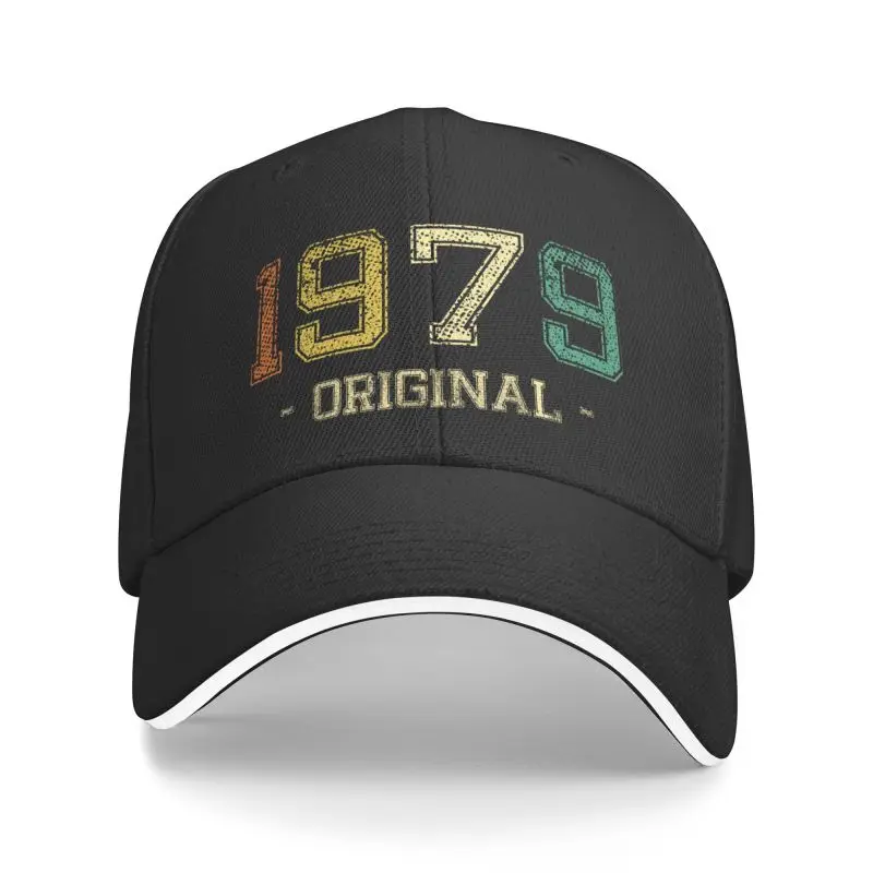 

Personalized Vintage 1979 Baseball Cap for Men Women Adjustable born in 1979 Dad Hat Sports