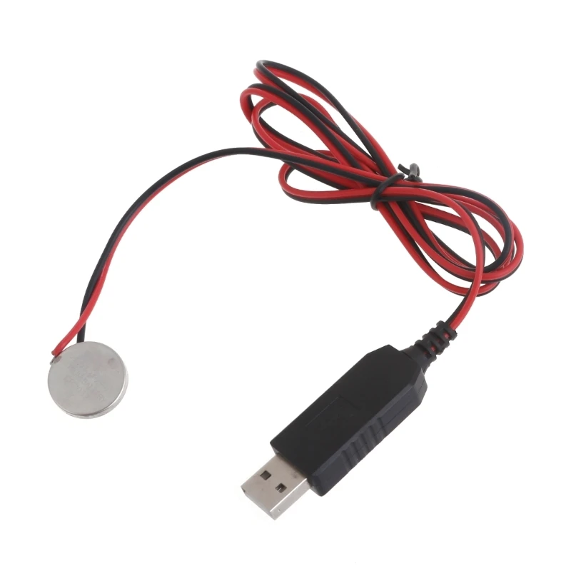 Фото CPDD USB-кабель для зарядного устройства, шнур питания, надежный источник питания для часов, игрушечный автомобиль, калькулятор №1