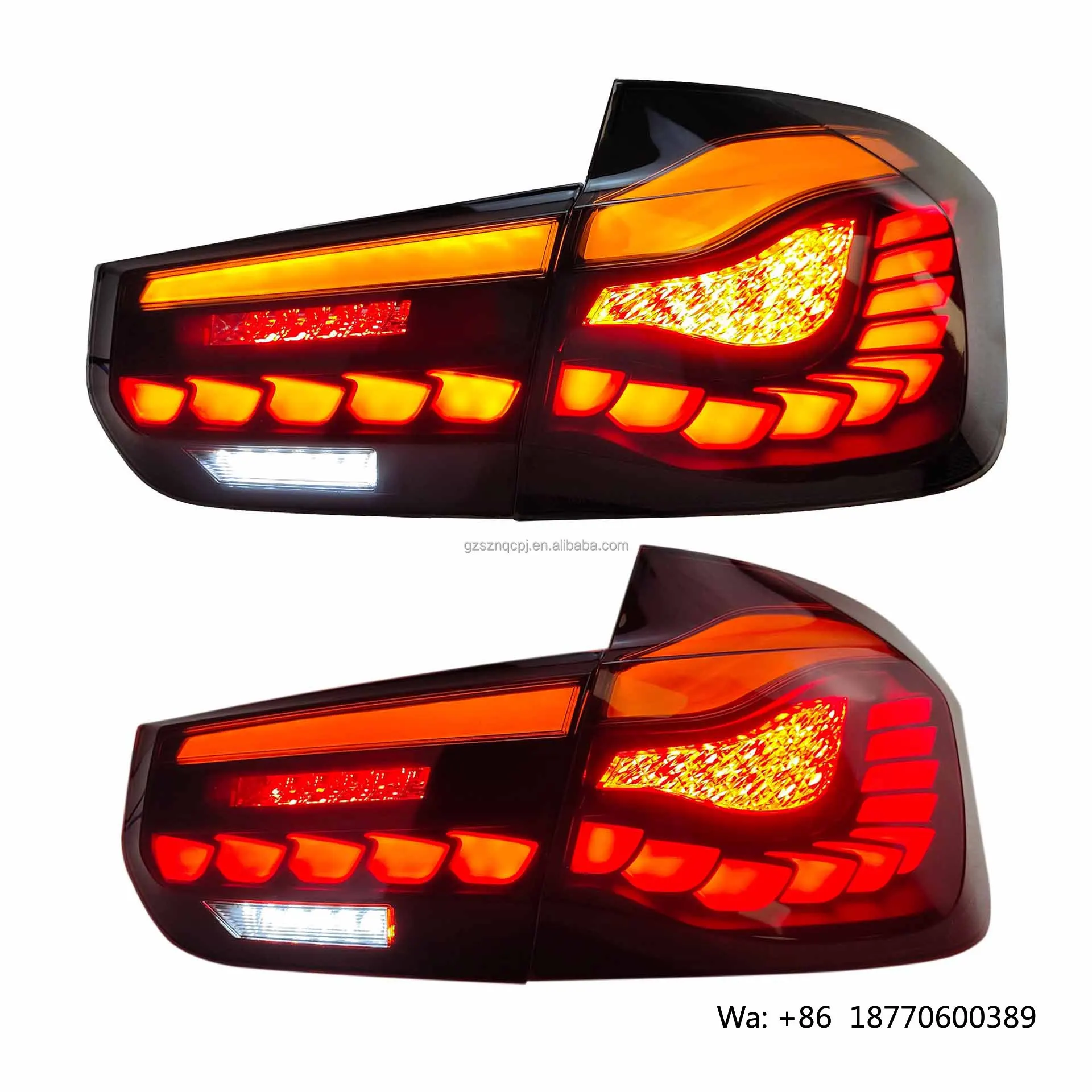 Фото Светодиодные задние фонари для BMW 3 серии F30/F35 2013-2020 в стиле GTS с динамическим включением, задние фонари DRL, автомобильные аксессуары №1