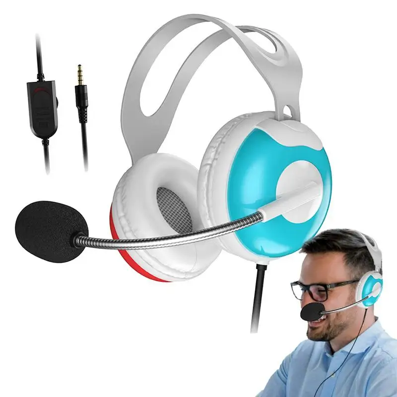 

2020 NEW Wired Headphones 3.5mm Stereo Game Headset With Mic Voice Control For Switch PS4 PC Laptop Phone Computer Gamer
