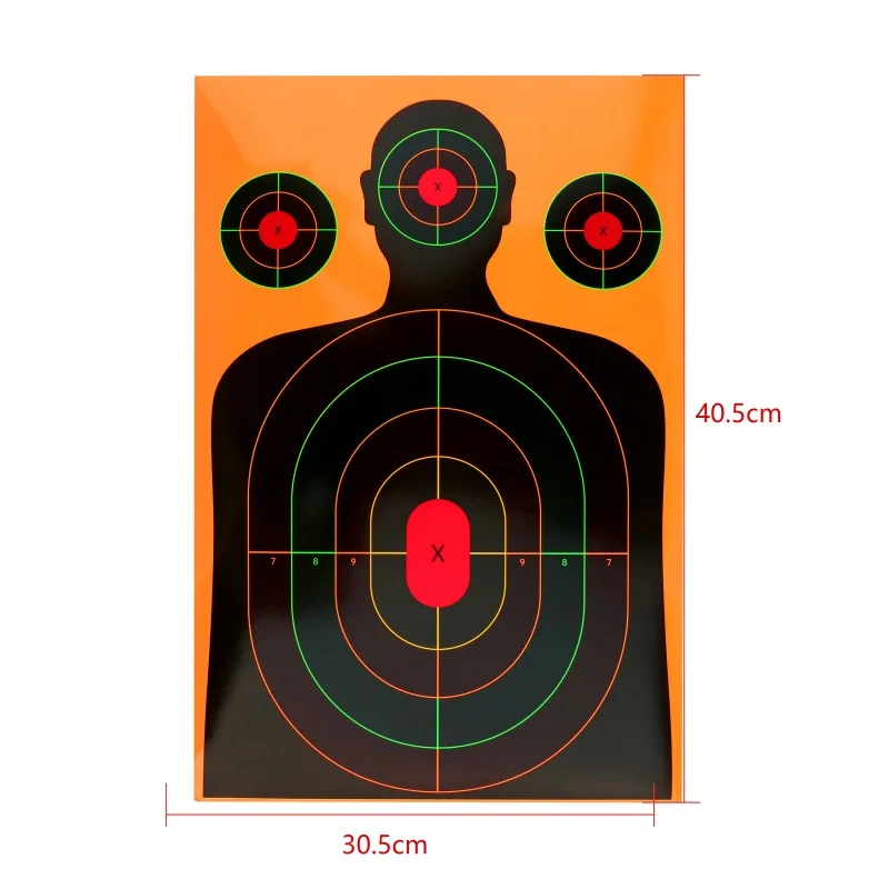 10pcs Target Paper Adhesive Patch Attached Archery Splatter Practice Reactive Training Shooting