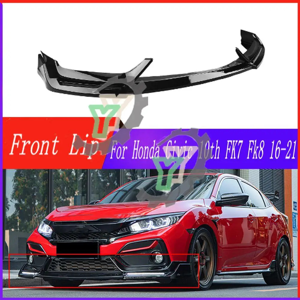 

Диффузор для переднего бампера Honda Civic 10 FK7 Fk8 2017-2021