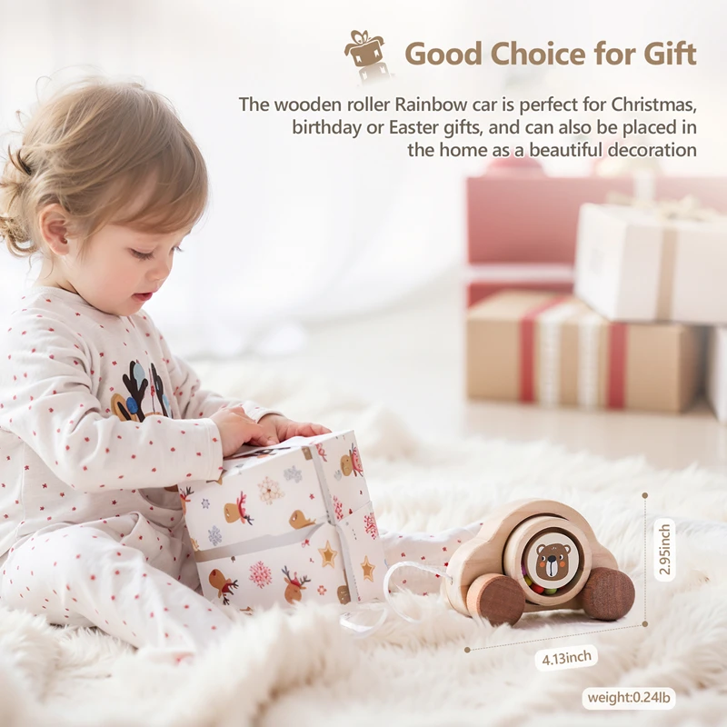 Детская деревянная игрушка Монтессори детская игрушка-автомобиль со