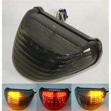 Waase-luces traseras de freno, intermitentes, luz LED integrada, para Kawasaki ZX-12R, ZX12R, 2000, 2001, 2002, 2003, 2004, 2005