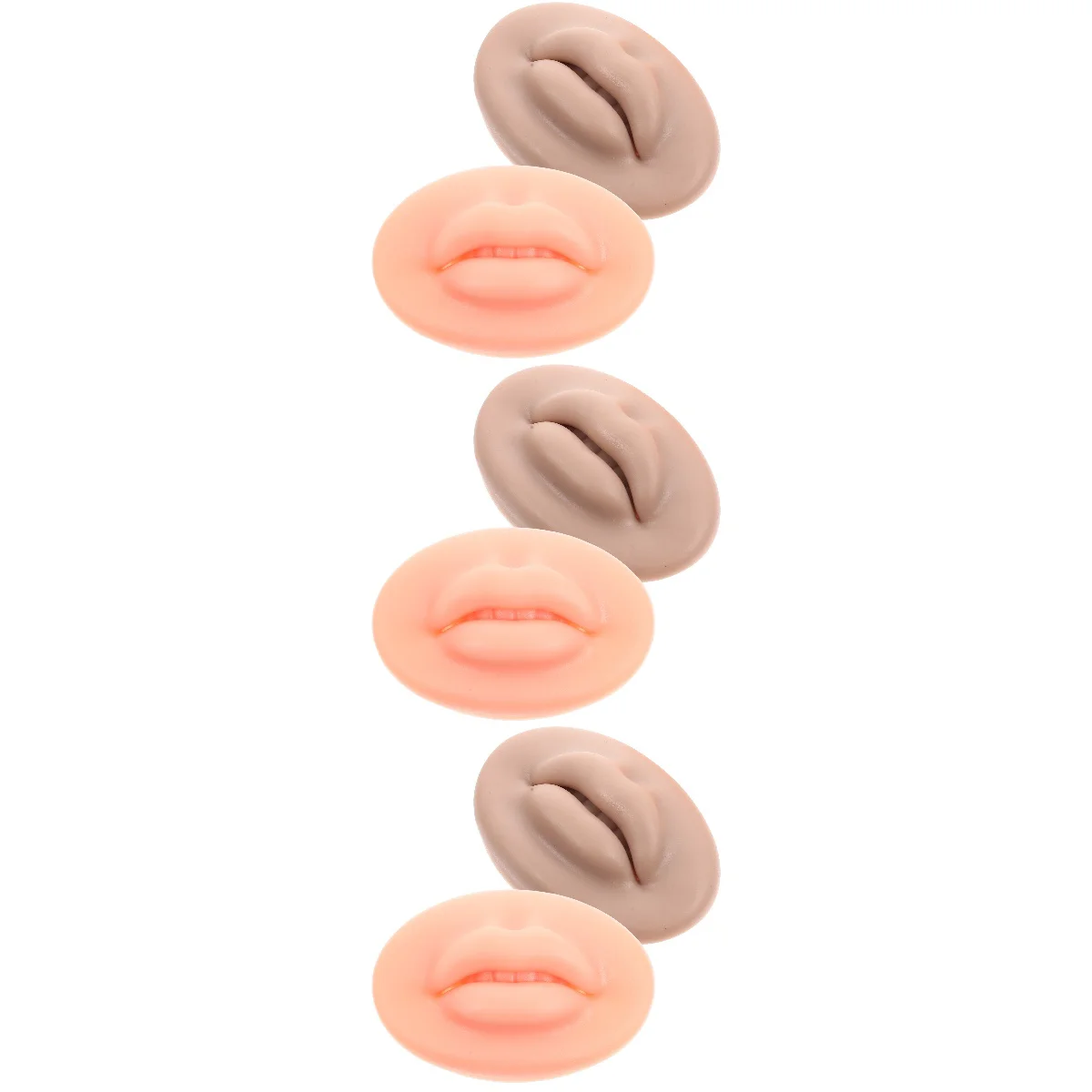 

6 Practice Lip 3D Lip Practice Skin Elastic Practice Tattooing Lip