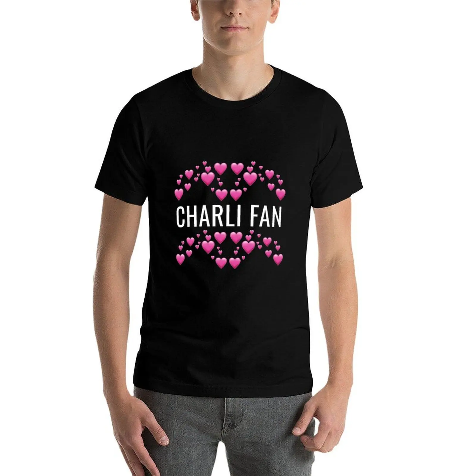 Фото Футболка Charli D'Amelio Fan T-Shirt, повседневная свободная футболка для ежедневной носки №4