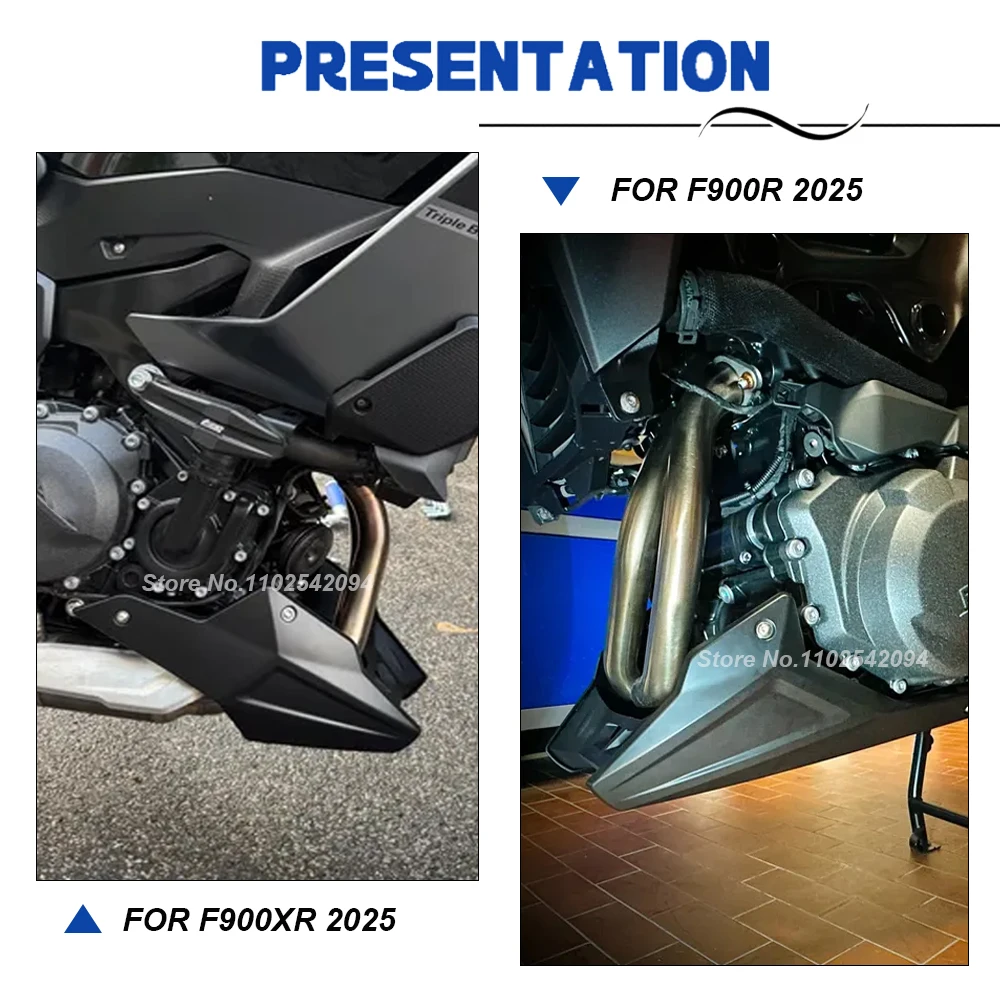 Фото Для мотоцикла BMW F 900R 900XR 2025 года, нижний обтекатель двигателя, защита шасси, защитная пластина для F900XR 2020-2026, F900R, спойлер. №3