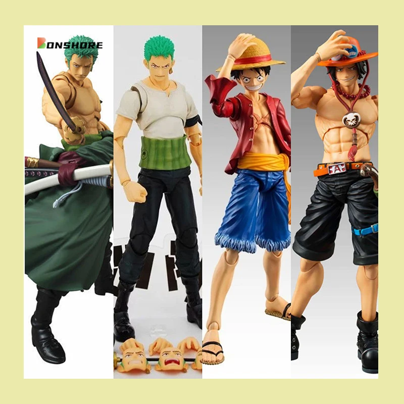 

Фигурка аниме Luffy Roronoa Zoro Portgas Ace, цельнокроеная подвижная декоративная модель, игрушка для мальчика, коллекционная подвеска, подарок для ребенка, 18 см