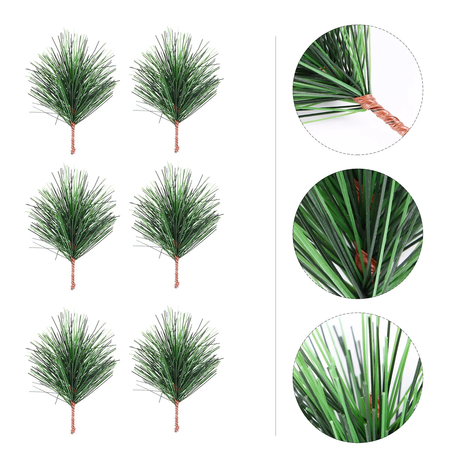 

24 Pcs Flower Vases Centerpieces Evergreen Tree Pine Branches Decor Picks Christmas Crafts Accessories Xmas Pvc