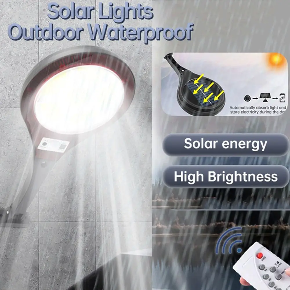 

ICON Solar Light Outdoor Waterproof Sensor Wall Human Lamp Induction Street With Remote