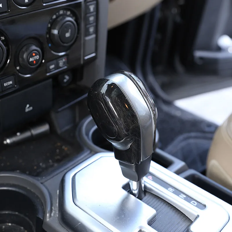 

Для Land Rover Discovery 3/4 LR3 LR4 2004-2012 ABS углеродное волокно Автомобильная крышка переключения передач декоративная наклейка автомобильные аксессуар...