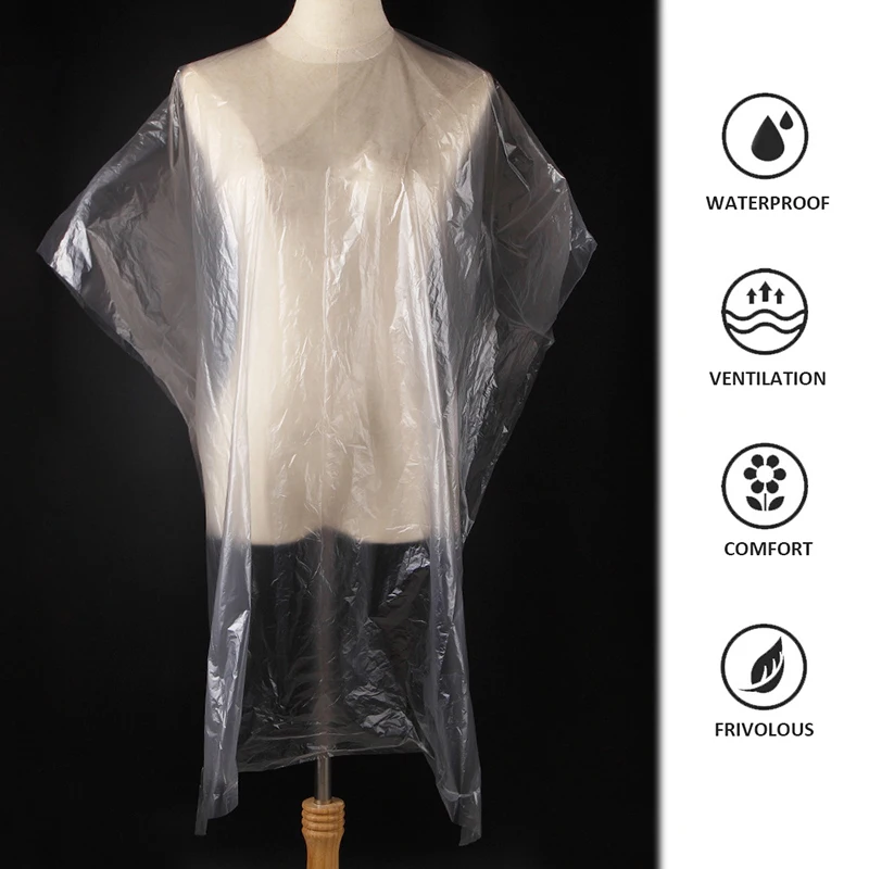 Ing Cutting Transparent Shawl Wrap Perming Dyeing Hair Salon Home Use Waterproof Styling Tools