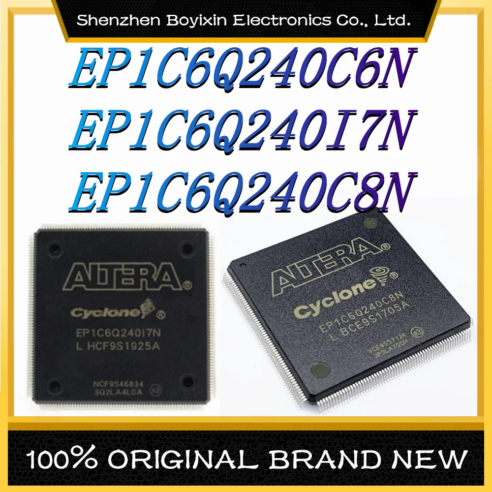 EP1C6Q240C6N EP1C6Q240I7N EP1C6Q240C8N Package: TQFP-240 Brand New Original Genuine Programmable Logic Device (CPLD/FPGA) IC