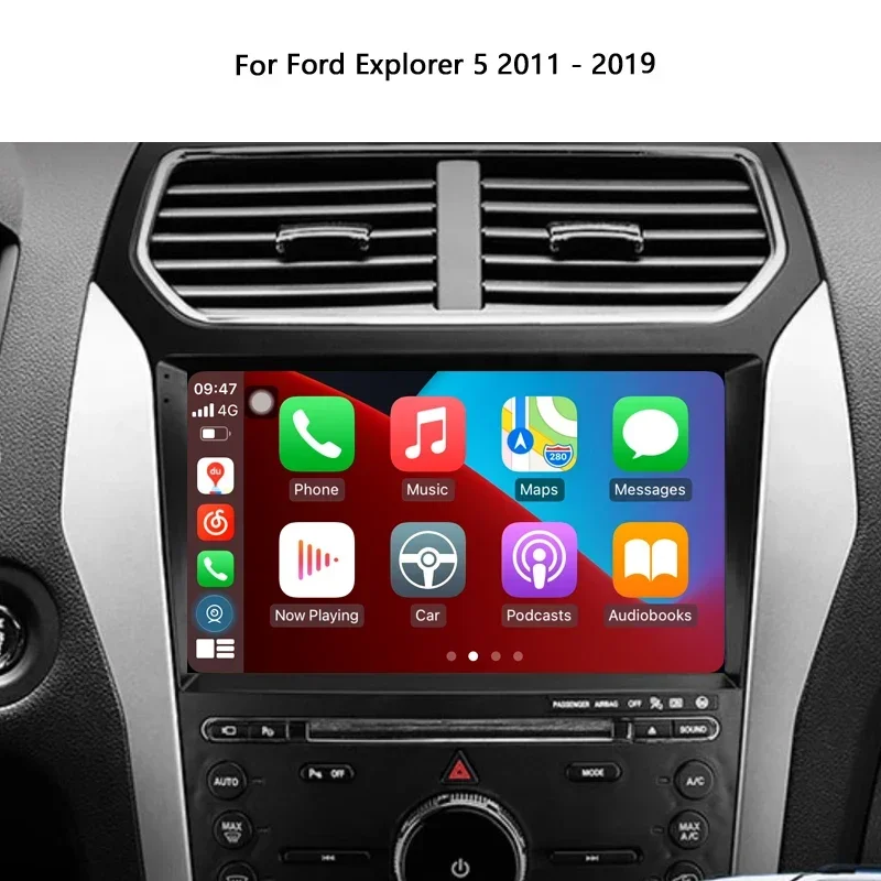 Idoing 10 2-дюймовый автомобильный стерео головное устройство 2K для Ford Explorer 5 2011-2019