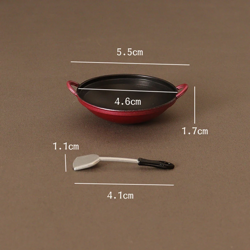 1/12 Весы Миниатюрный Кухонный Горшок Для Кукольного Домика Набор Посуды