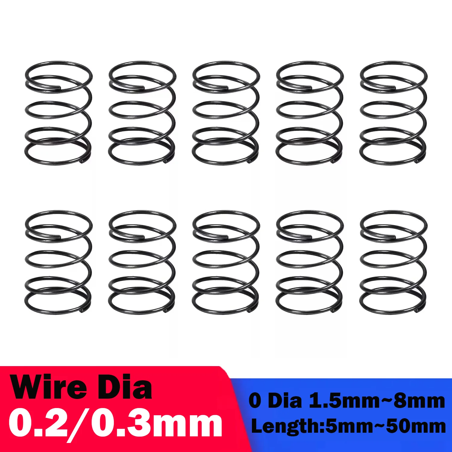 

Набор пружин сжатия из нержавеющей стали 10 шт.